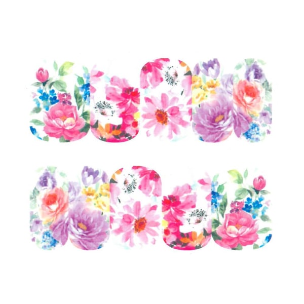 Vesitarrat - Kukat - BN-793 - Kynsille Multicolor
