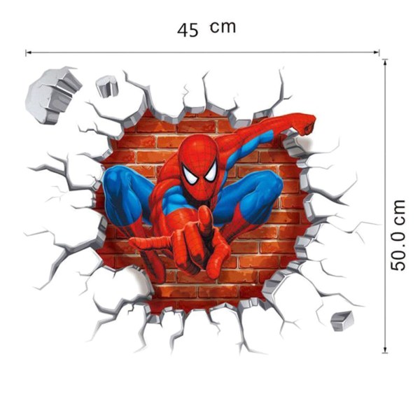 3D Spiderman Väggdekor Barnrumsdekoration