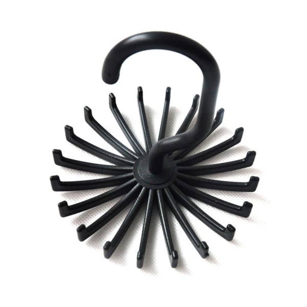 360° roterande slipsställ Roterande halsdukshängare black