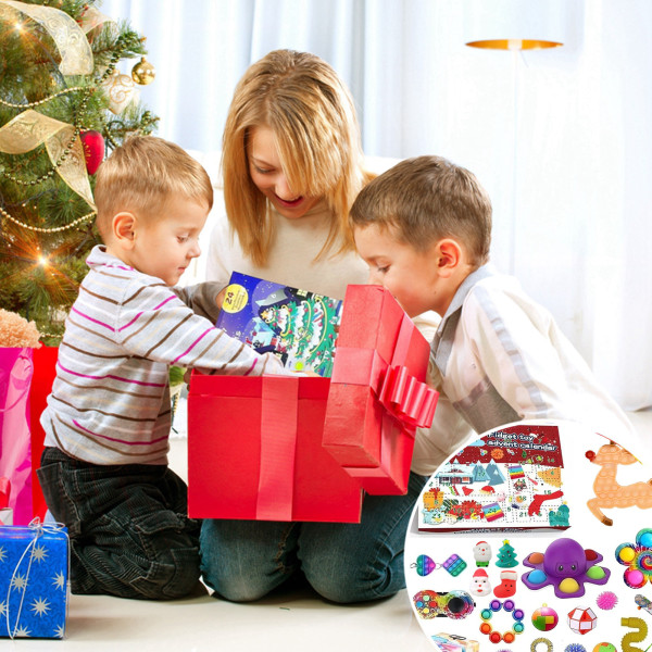 Christmas Countdown Fidget Toys, Advent Calendar 2021 For Kids