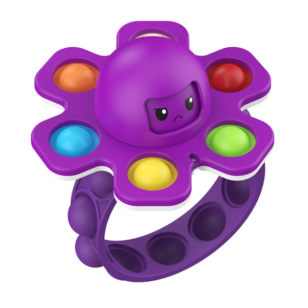 Byt ansiktsarmband bläckfisk pop fidget leksak purple