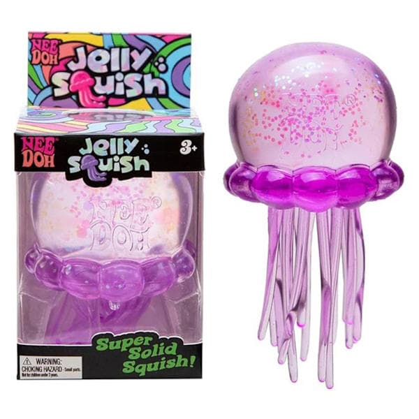 NeeDoh Jellyfish Jelly Squish Stress Fidget Sensorisk Klemmelegetøj til Børn og Voksne