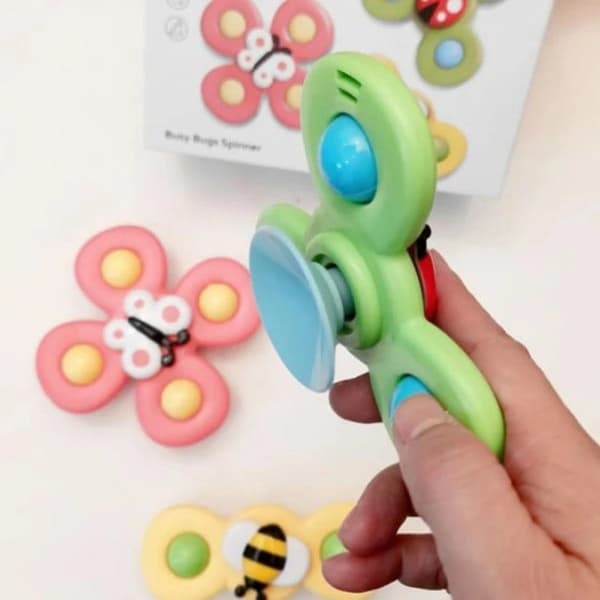 3 kpl – Fidget Spinner imukupilla lapsille – Monivärinen pyörivä lelu