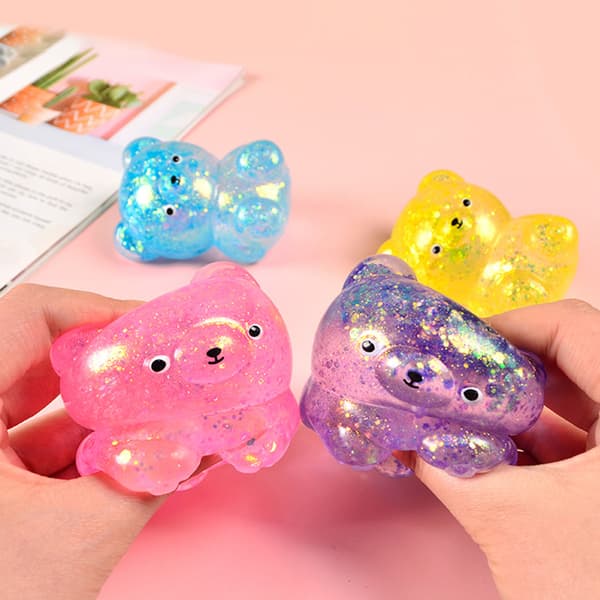 Bjørnlegetøj Glitter Gummy Bear Needoh e Dyrelegetøj
