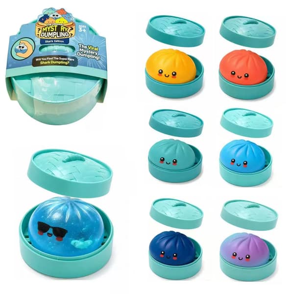 Den originale mystiske dumpling haj-udgave | Viral Squishy Fidget Toy Blind Box