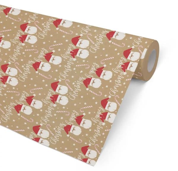 Julklappspapper 57cm x 154m, Juletid (jultomte)
