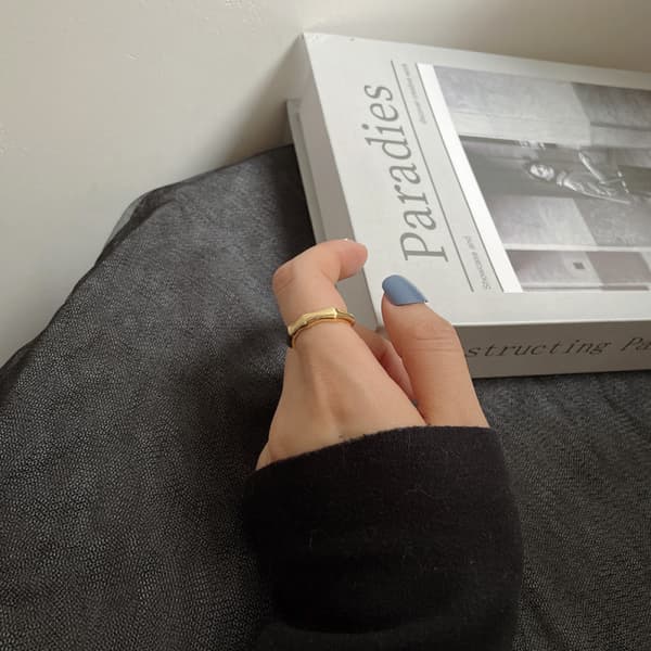 Enkel ring, gull, 1 stk