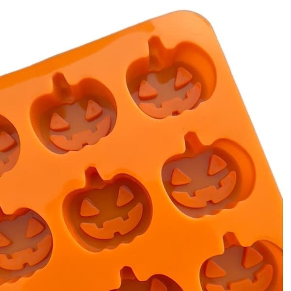Silikonform for Halloween-godteri – Gresskaransikter silikonform 65