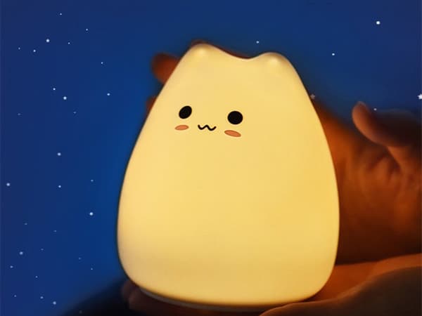 LED-lampe / Trådløs Nattlampe - Kattunge