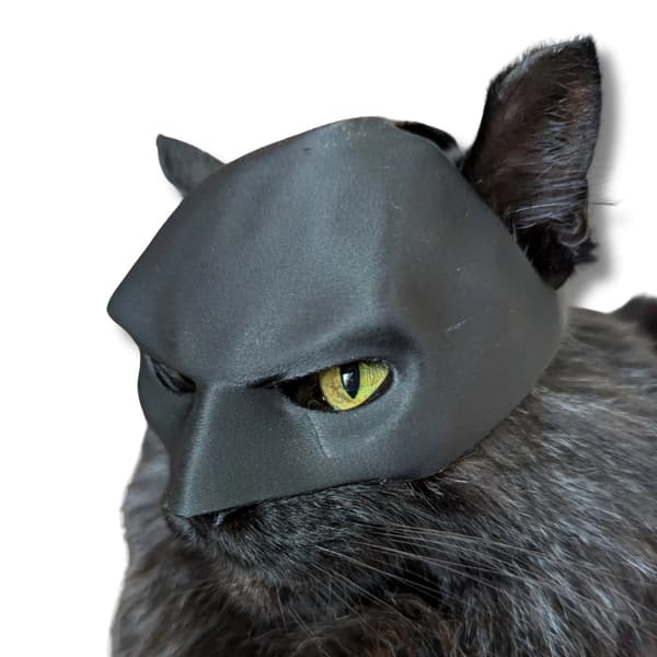BatCat Batman Cat Mask PawSmart Dark Knight Black M