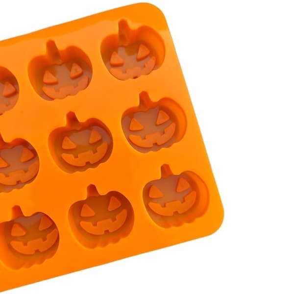Silikonform for Halloween-godteri – Gresskaransikter silikonform 65