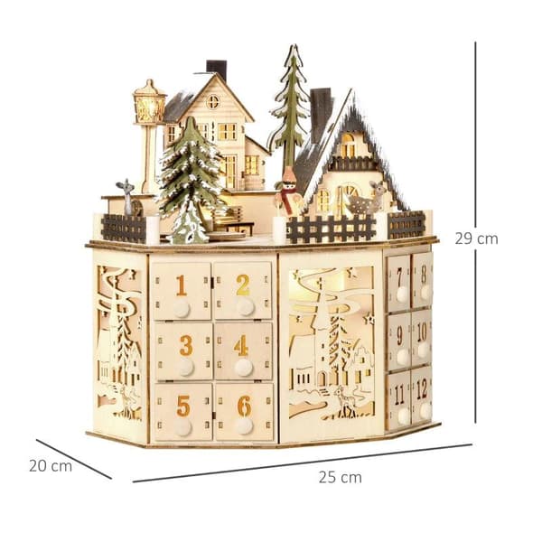 Rootz Julekalender - Julekalender med LED-lys - Med 24 Dra
