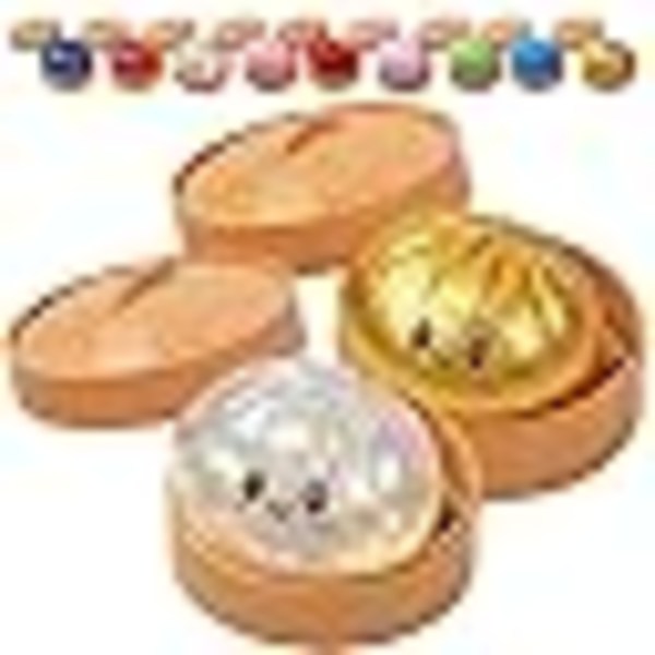 Glitter Dumpling, Glitter Dumpling Squishy with Box, Dumpling Sensory Squeeze Toy for Stress Relief Size