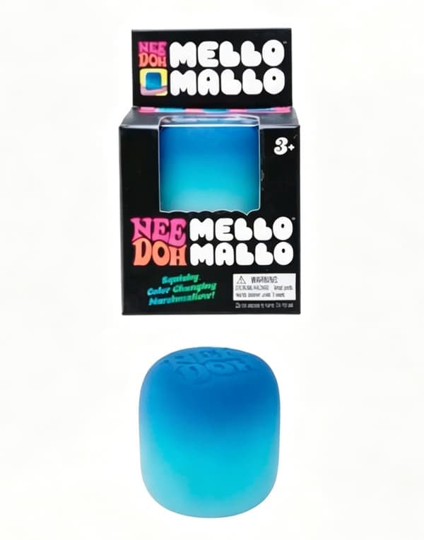 Schylling Needoh Nice Cube sensorisk leke, stresslindrende blokk, klem, lindre stress, puslespill og slipp