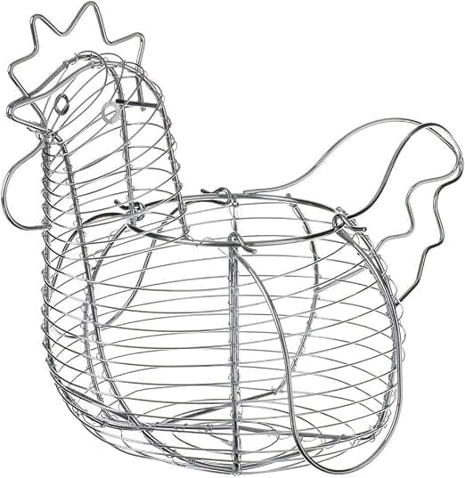 Metall eggkurv Egg Krom metall eggkurv