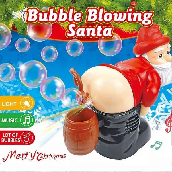 Julbubbelmaskin elektrisk rolig bubbelblåsare för utomhusbruk