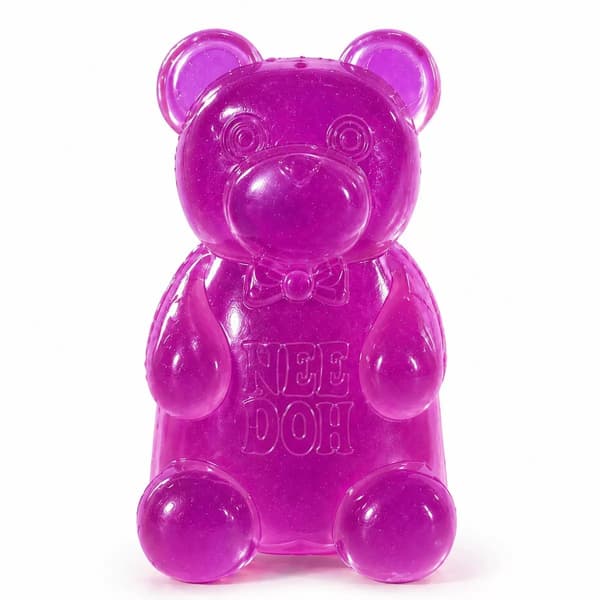 Needoh Bear Squishy Stressbold – Maltose Langsomt Stigende Sensorisk Legetøj med Original Æske 4 Farver