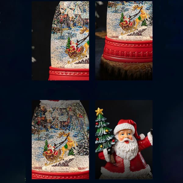 Jule Snebold Julegave Lys Glitter Juledekoration Julemand