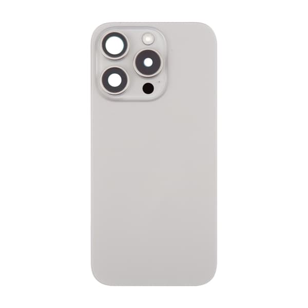 iPhone 16 Pro Max Baksida Glas Komplett OEM - Naturlig Titan grå