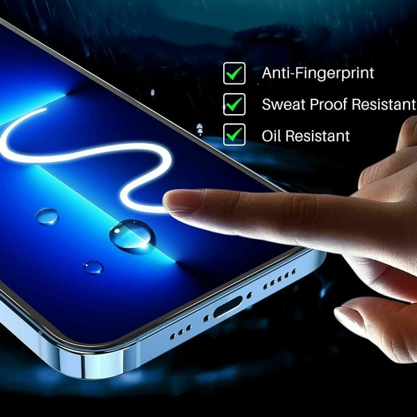 Skärmskydd iPhone 13/13 Pro/14 - Härdat Glas 0.2mm (miljö) Transparent