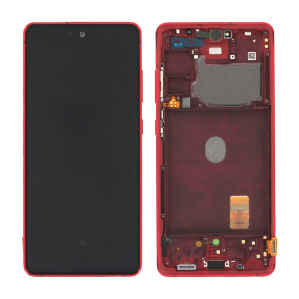 Samsung S20 FE 4G Skärm med LCD Display Original - Röd Vin, röd