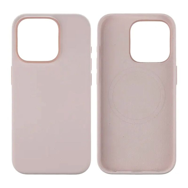 iPhone 15 Pro Silikonskal Rvelon MagSafe - Rosa Ljusrosa