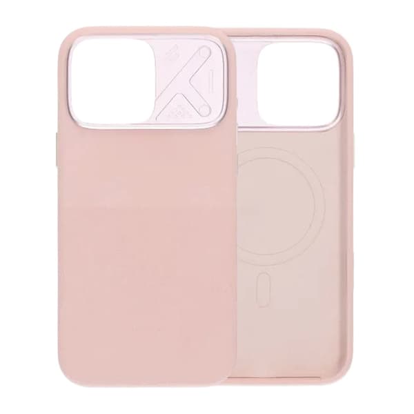 Silikonskal MagSafe med Kameraskydd till iPhone 16 Pro Max - Rosa pink