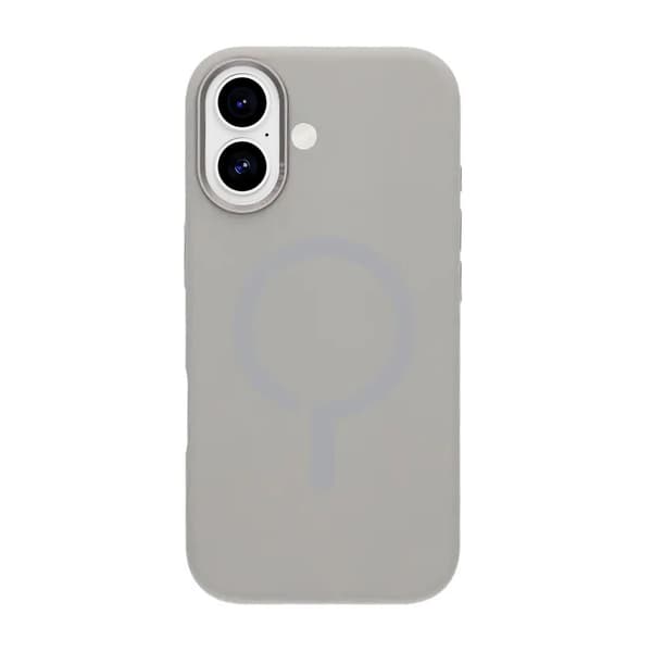 Mobilskal Silikon med Kamera Metallram för iPhone 17 - Grå grå