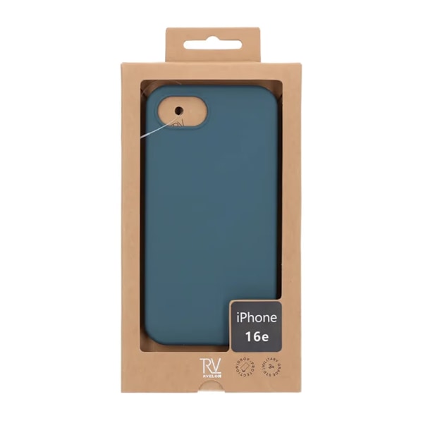 iPhone 16e Mobilskal Silikon - Blågrön Green