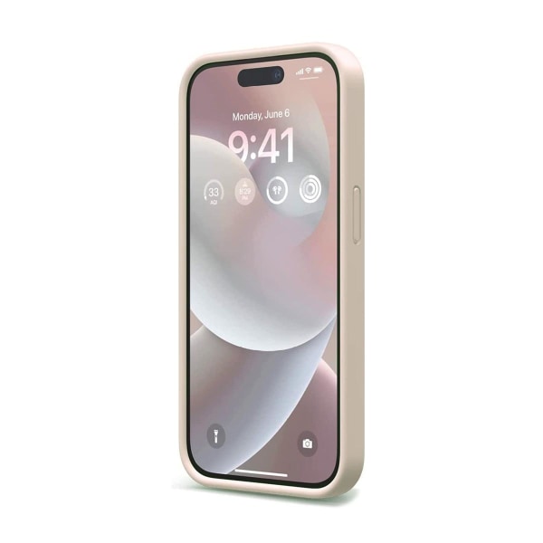 iPhone 14 Pro Max Silikonskal - Sand Rosa Baby rosa