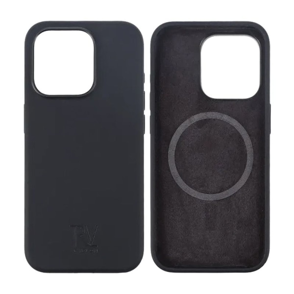 iPhone 15 Pro Silikonskal Rvelon MagSafe - Svart Black
