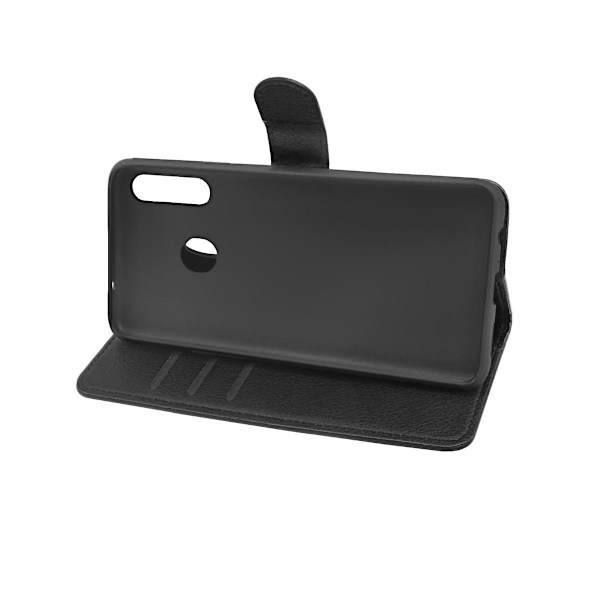 Samsung Galaxy A20s Plånboksfodral med Stativ - Svart Black