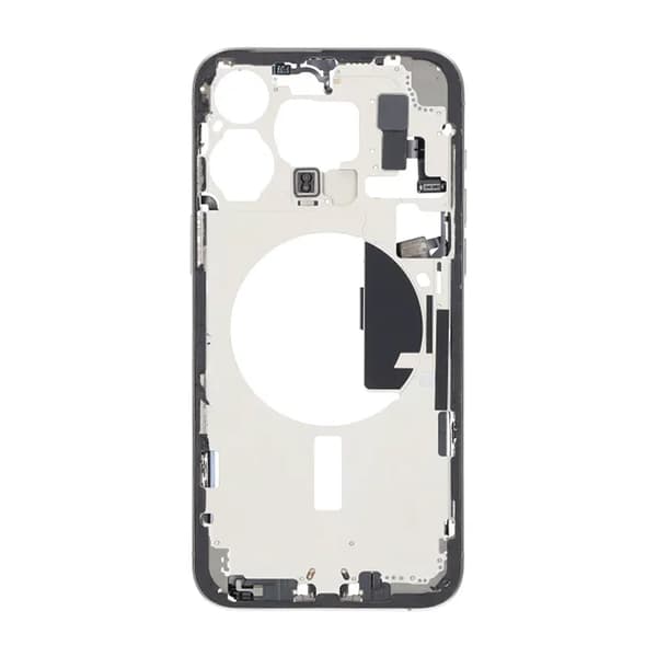 Mittenram med smådelar för iPhone 15 Pro Max - Naturlig Titan OEM grå