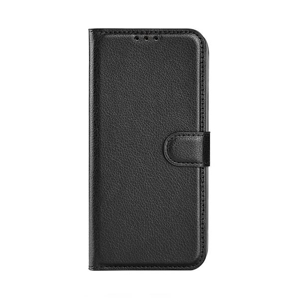 iPhone 14 Pro Plånboksfodral med Stativ - Svart Black