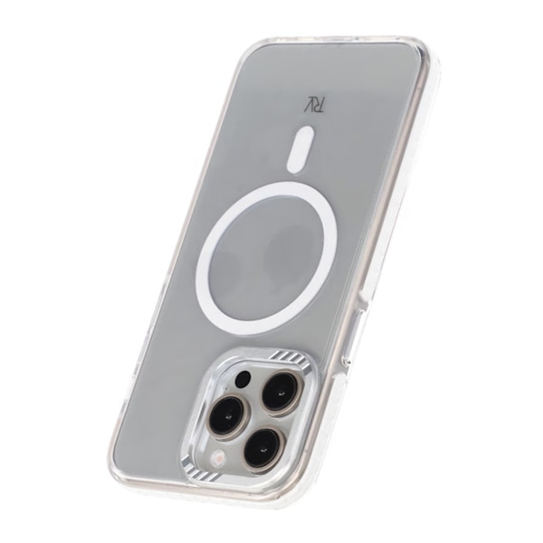 iPhone 15 Pro Max Rvelon Mobilskal Magnet Förstärkt - Vit White