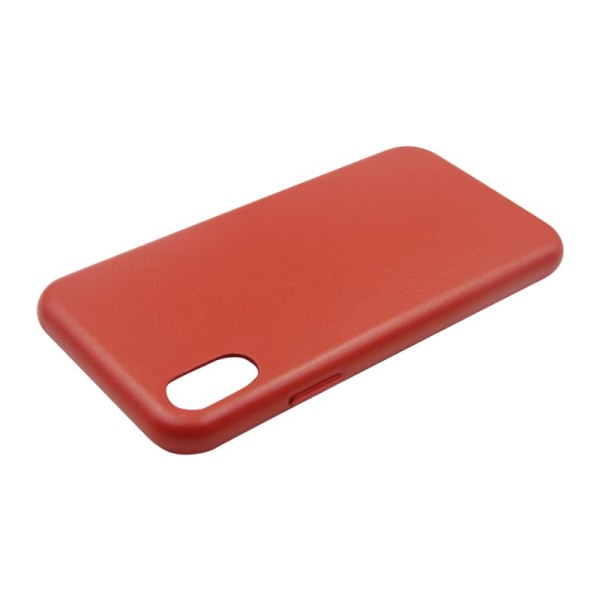 iPhone X/XS Läderfodral - Röd Red