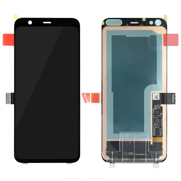Google Pixel 4 Skärm/Display Original - Svart Svart