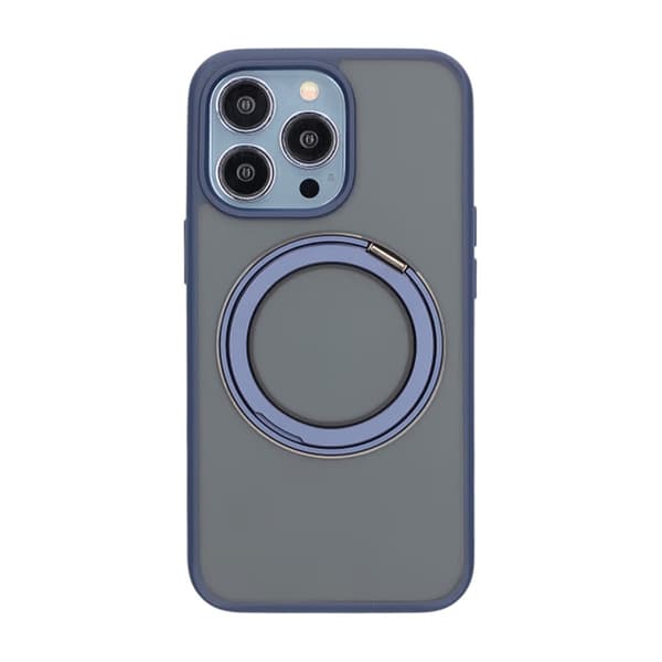 iPhone 13 Pro Mobilskal Roterande Magsafe Stativ - Blå Blue