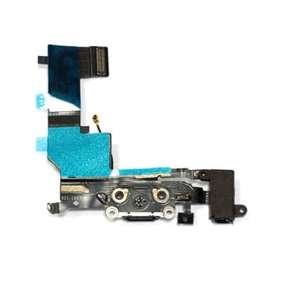 iPhone 5S Laddkontakt Flexkabel - Svart Svart