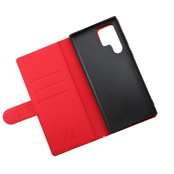 Samsung Galaxy S22 Ultra Plånboksfodral Magnet Rvelon - Röd Red
