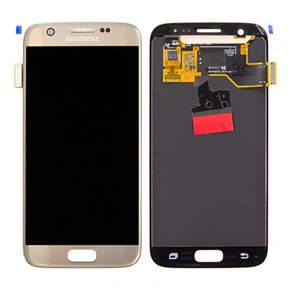 Samsung Galaxy S7 (SM-G930F) Skärm med LCD Display Original - Gu Gold