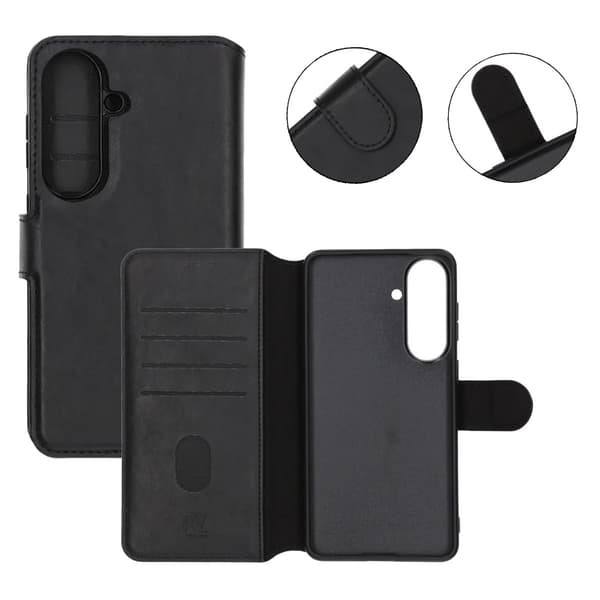 Rvelon Plånboksfodral Magnet för Samsung Galaxy S26 - Svart sort