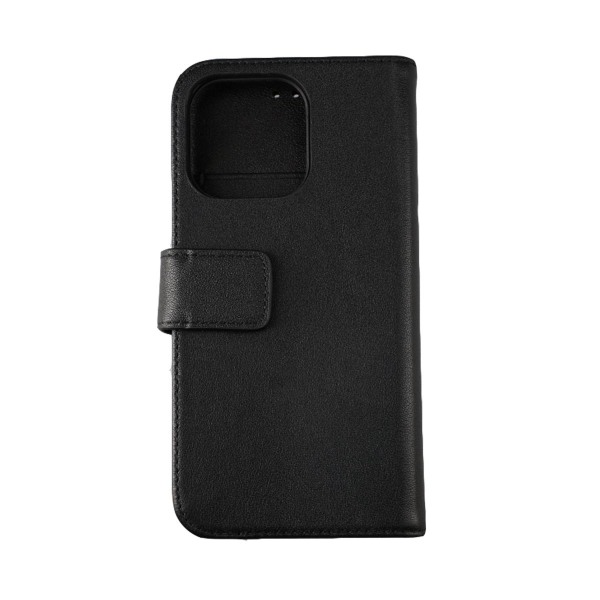 iPhone 13 Pro Plånboksfodral Läder Rvelon - Svart Black