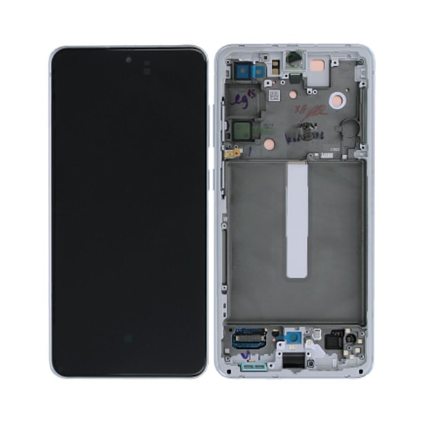 Samsung Galaxy S21 FE Skärm med LCD Display Original - Vit Vit