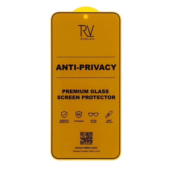 Rvelon Privacy Skärmskydd i Härdat Glas för Samsung Galaxy S24 och S25 - Bulk