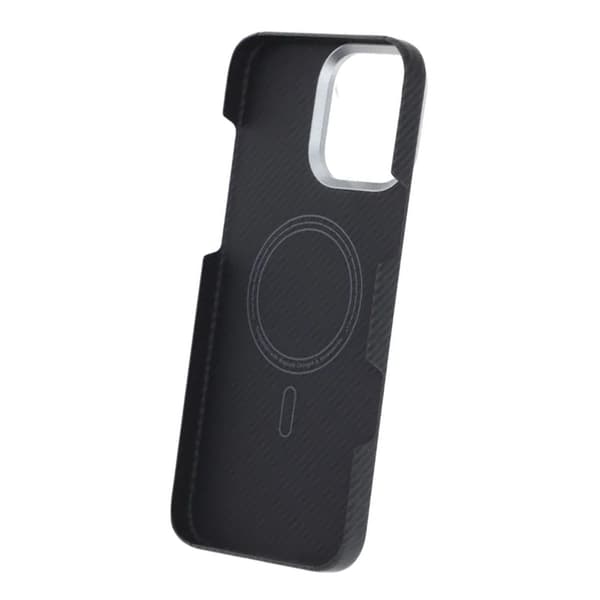 Kevlar Magsafe-kuori iPhone 16 Pro Maxille - Musta raidoilla musta