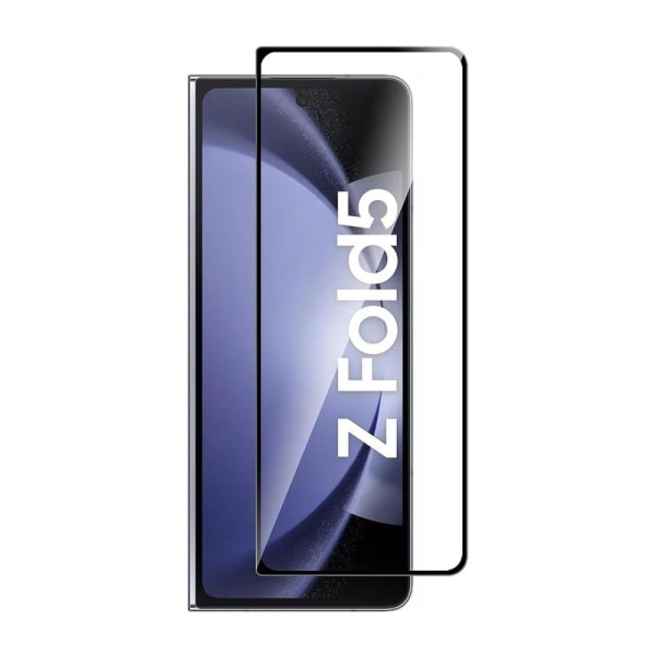 Skärmskydd Samsung Galaxy Z Fold 5 - 3D Härdat Glas Svart (miljö Black