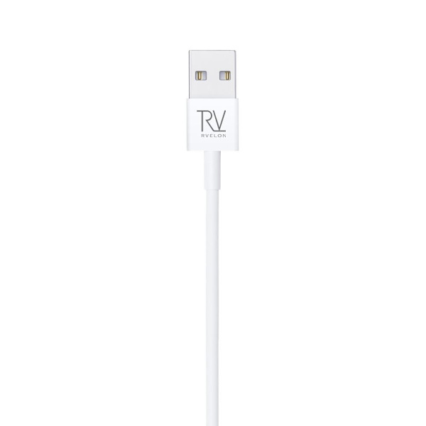 Rvelon USB-A till Lightning Kabel 1m White