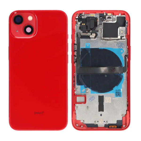 iPhone 13 Baksida med Komplett Ram OEM - Röd Röd