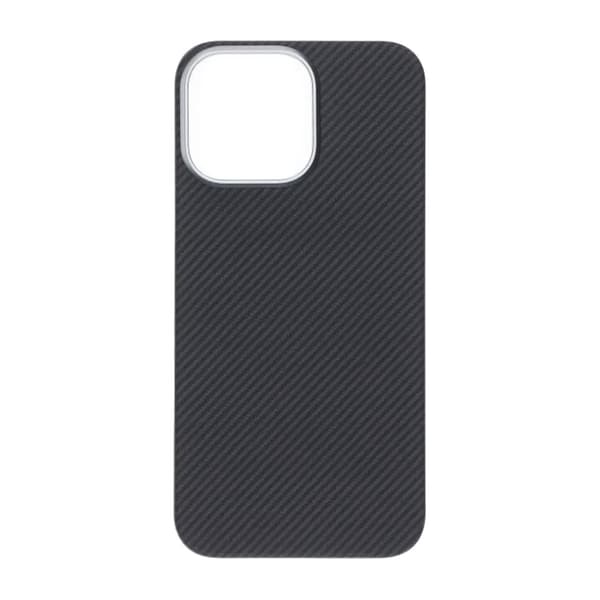 Kevlar Magsafe-kuori iPhone 16 Pro Maxille - Musta raidoilla musta